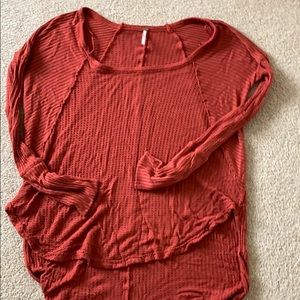Free people waffle sweater